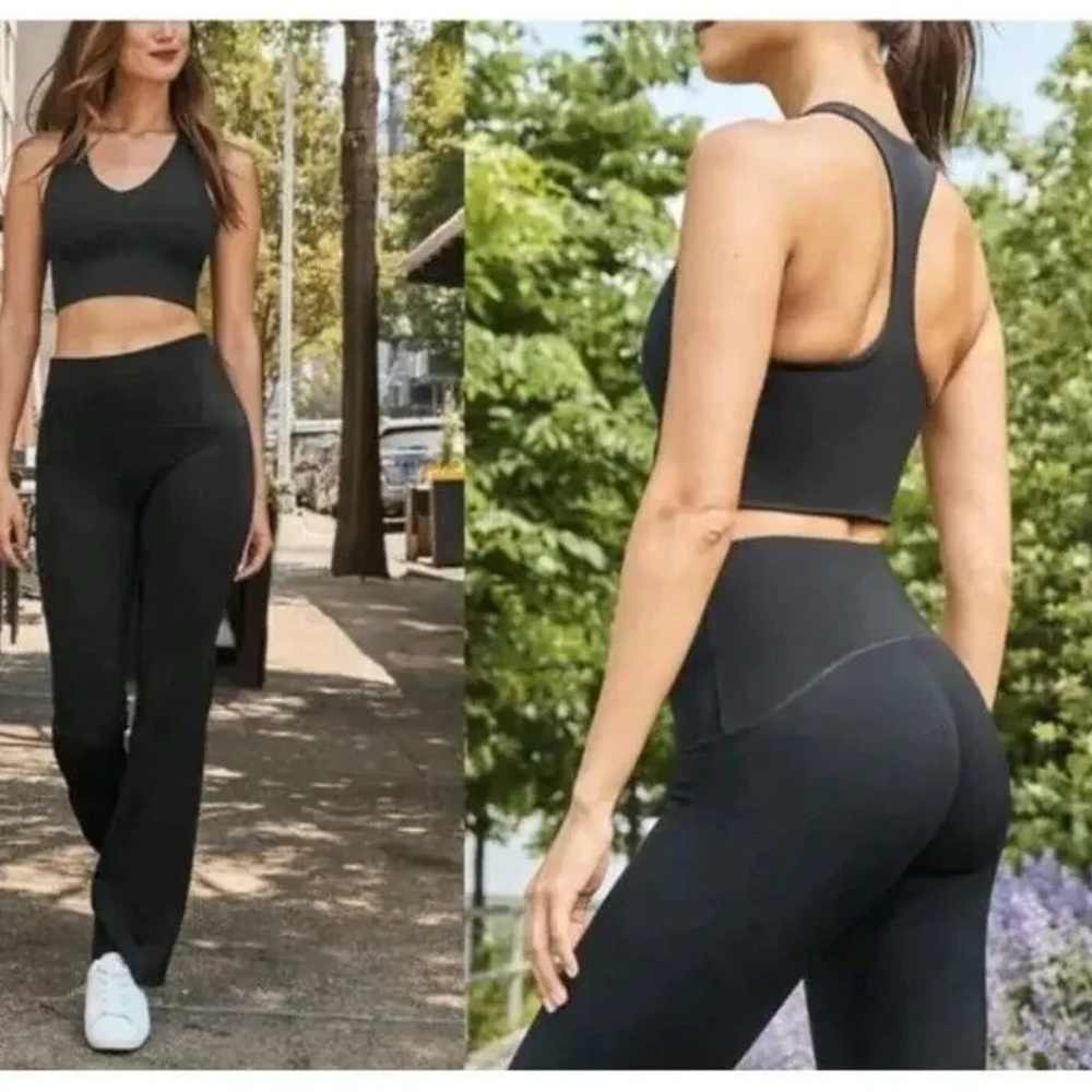 SPANX booty boost Black straight leg Pants - Picture 3 of 15